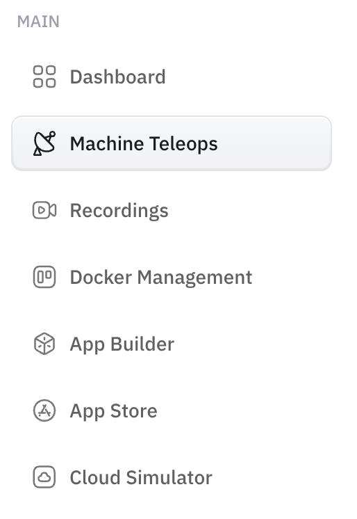 Machine Teleops