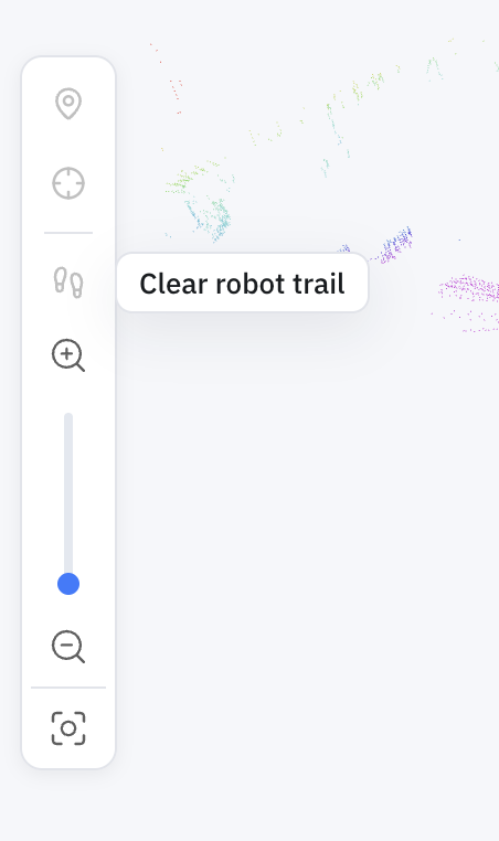 Clear robot trail